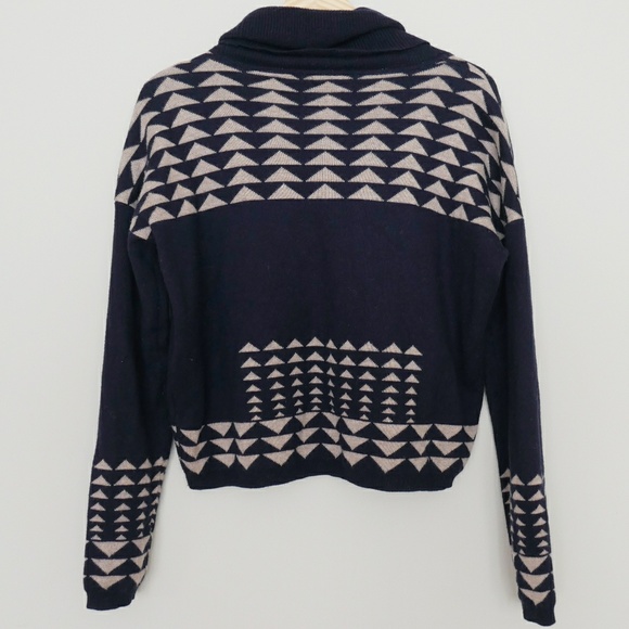 THML Cropped Navy Blue Sweater - Picture 2 of 6